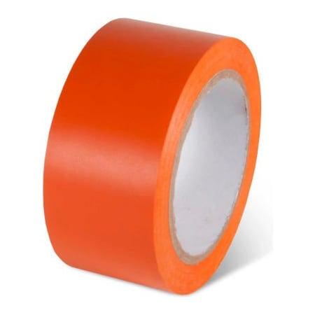 Global Industrial Safety Tape, 2inW X 108'L, 5 Mil, Orange, 1 Roll